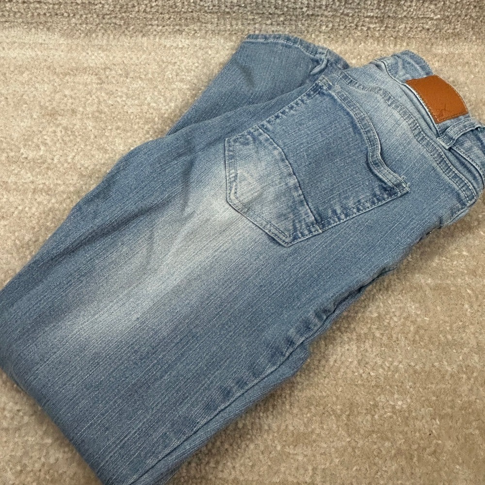Resfeber Womens Y2K Indie Sleaze Distressed Capri Jeans Blue Size 2 Denim